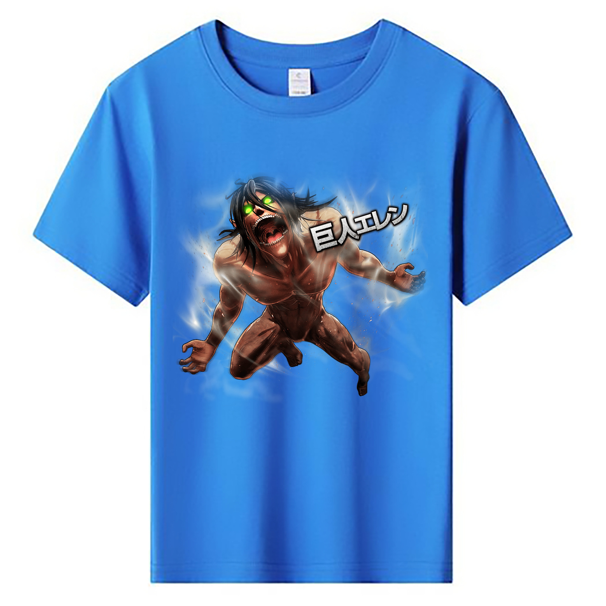 （画像用） 進撃の巨人 Attack on Titan 綿100％キッズTシャツ（フロントプリント）